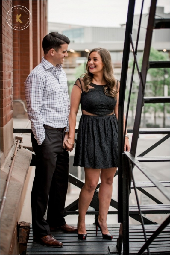 Detroit Loft Campius Martius and Wright Company Engagement Photography 0230 | Sarah Kossuch Photography