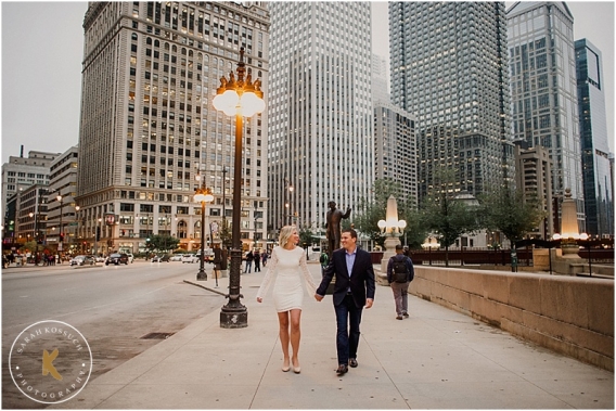 Beautiful Downtown Chicago Illonois Engagement Photography 0036pp w568 h379 | Sarah Kossuch