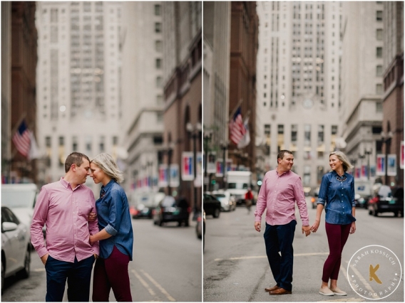 Beautiful Downtown Chicago Illonois Engagement Photography 0039pp w568 h426 | Sarah Kossuch Photography