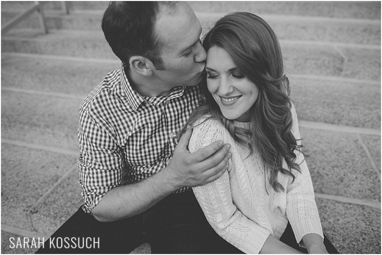 Summer photography engagement session at the University of Michigan Law Quad in Ann Arbor Michigan.