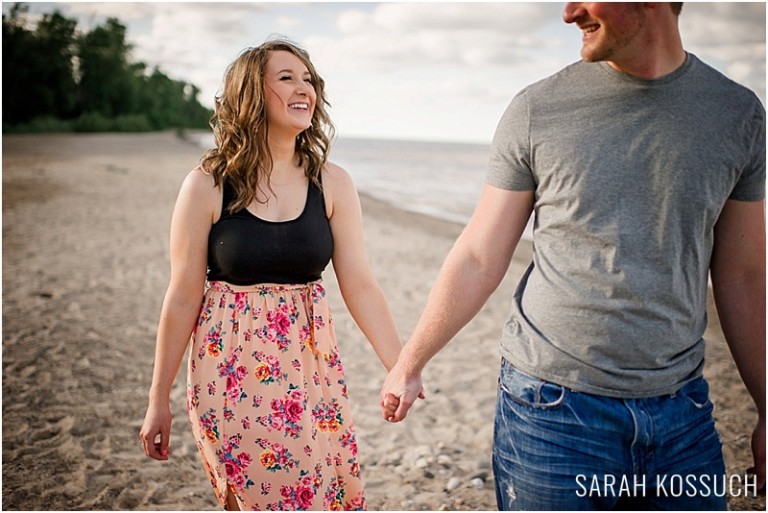 Port Huron Beach Engagement Photography 1129 | Sarah Kossuch Photography