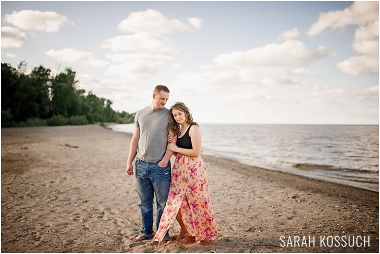 Port Huron Beach Engagement Photography 1130 | Sarah Kossuch