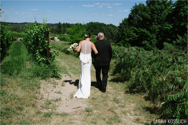 Black Star Farms Vineyard Traverse City Wedding 0382 | Sarah Kossuch Photography