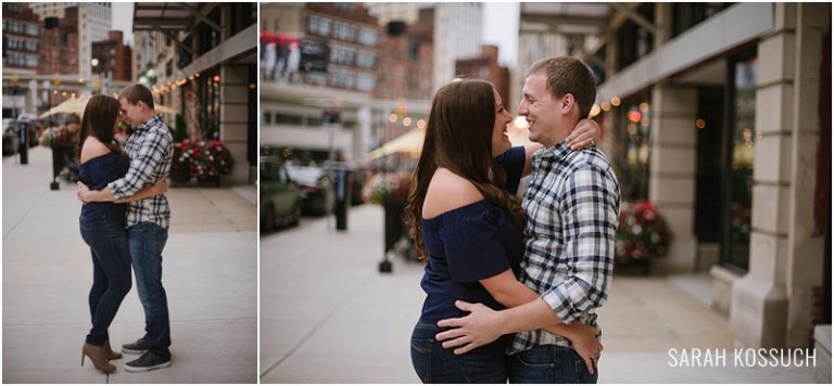 Downtown Detroit Engagement 1963 | Sarah Kossuch Photography