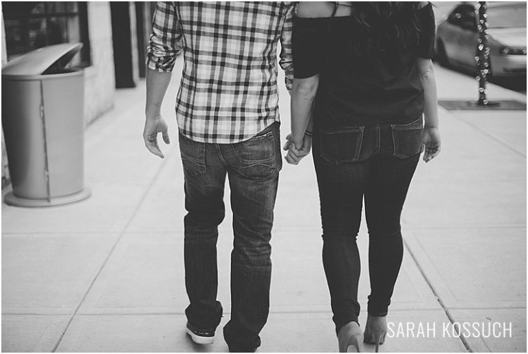 Downtown Detroit Engagement 1970 | Sarah Kossuch Photography
