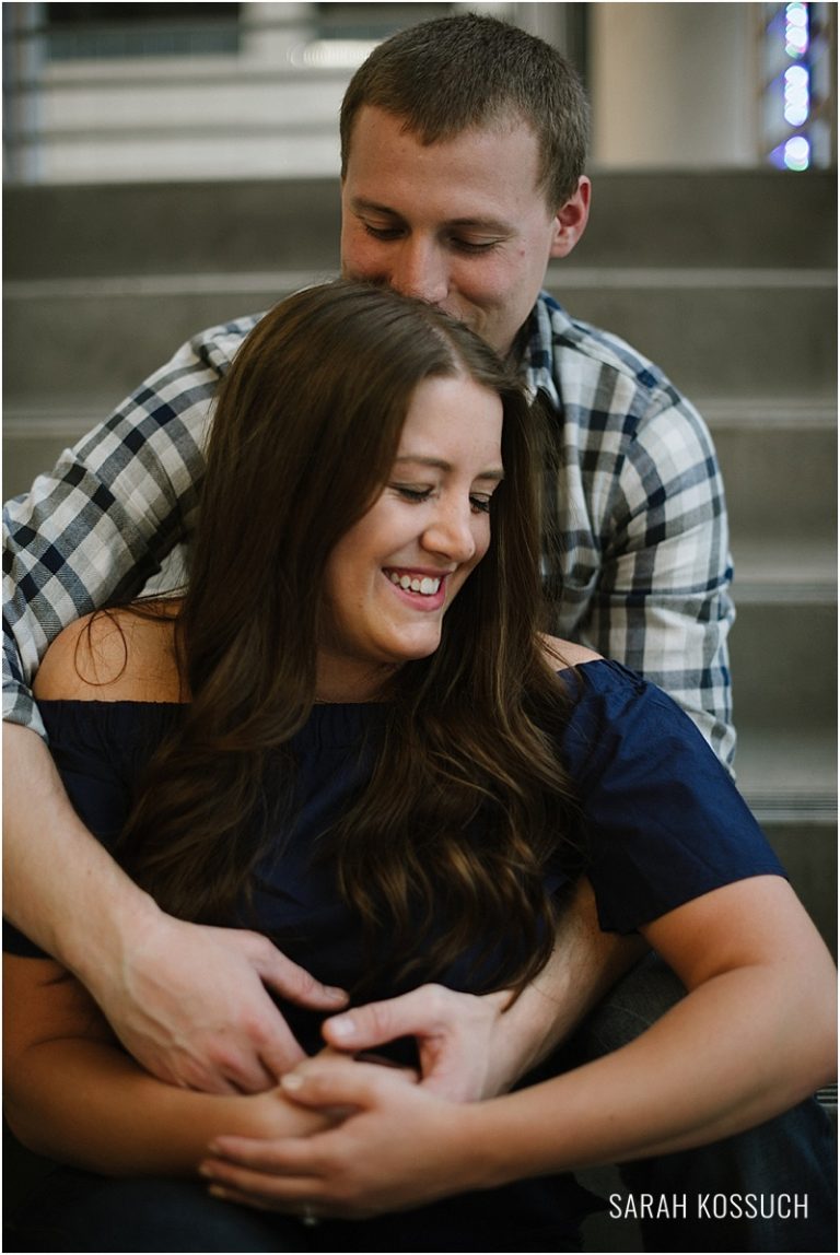 Downtown Detroit Engagement 1971 | Sarah Kossuch Photography