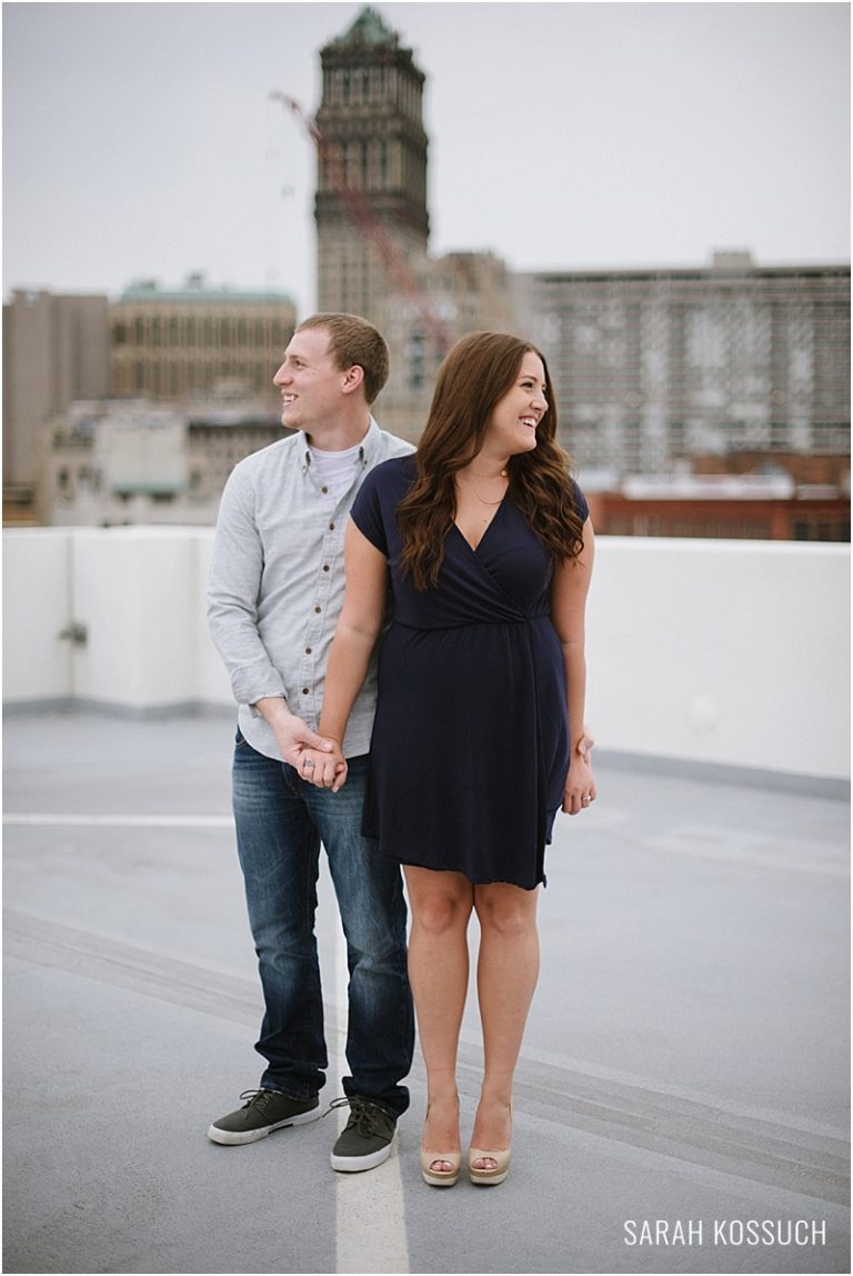 Downtown Detroit Engagement 1972 | Sarah Kossuch Photography