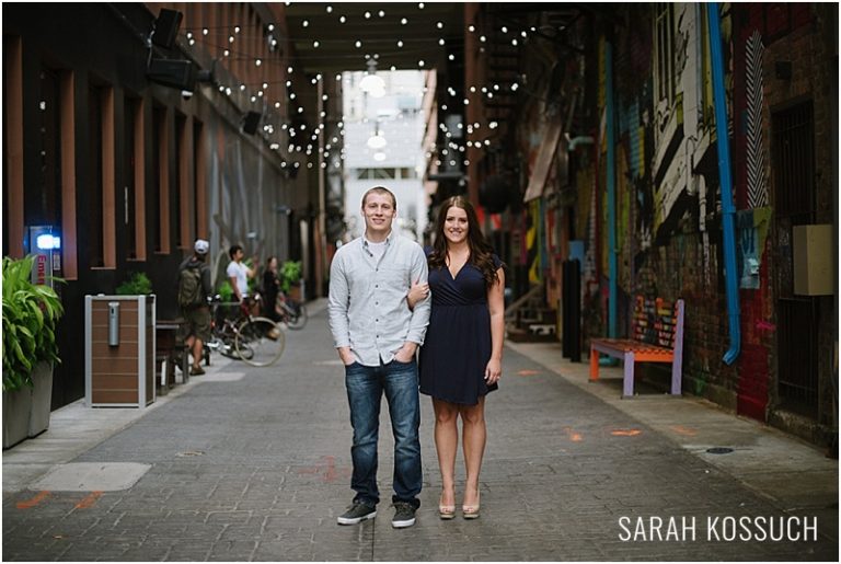 Downtown Detroit Engagement 1977 | Sarah Kossuch Photography