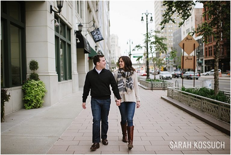 Downtown Detroit Engagement 2414 | Sarah Kossuch Photography