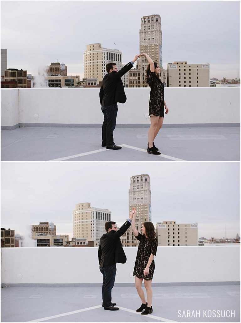 Downtown Detroit Engagement 2432 | Sarah Kossuch Photography