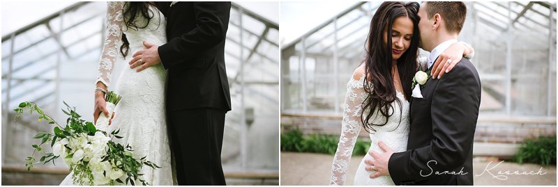 Bride and Groom Portraits, Loving embrace, Belle Isle Greenhouse, Spring Wedding, Detroit Yacht Club, Belle Isle, Detroit Wedding, Sarah Kossuch Photography