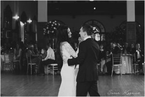 Bride and Groom first dance, First Dance, Black and White, Authentic Moments, Detroit Yacht Club Wedding, Belle Isle, Metro Detroit Wedding, The Knot Top Pick, Sarah Kossuch Photography