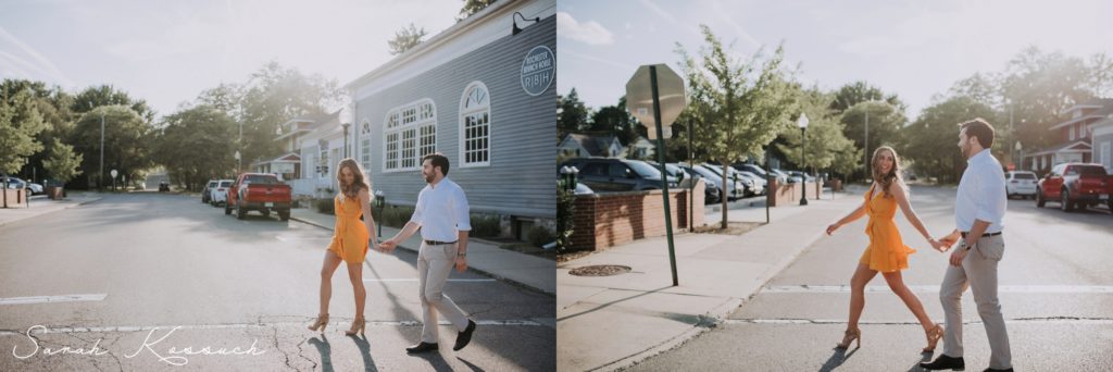 Downtown Rochester Michigan Engagement Photos 0651 | Sarah Kossuch Photography