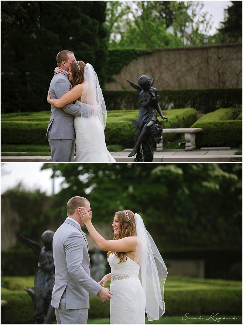First Look, Grosse Pointe War Memorial, Grosse Pointe Wedding Photography, Grosse Pointe Memorial Wedding, Detroit Wedding Photographer, Documentary Wedding Photography, The Knot Top Pick, Sarah Kossuch Photography