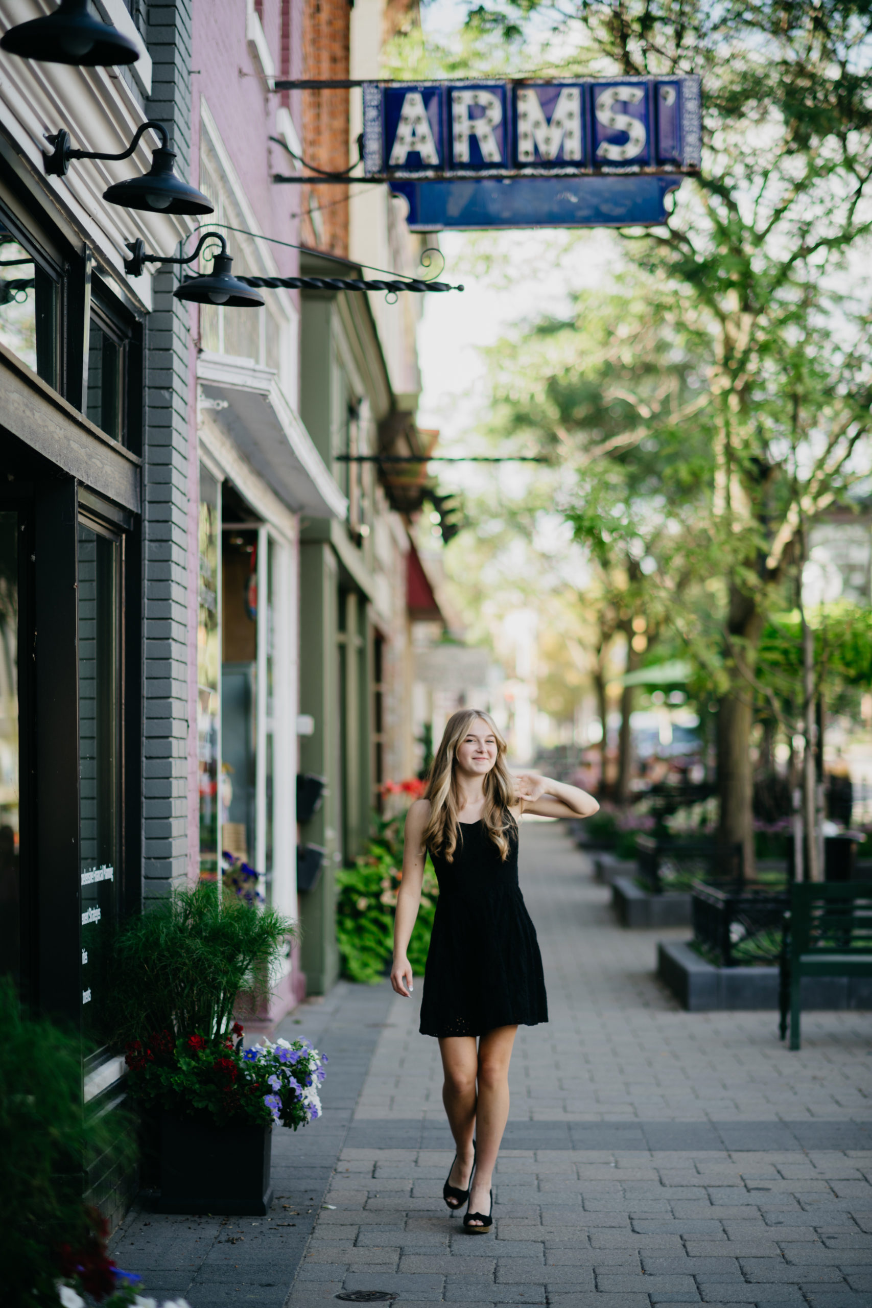 Jolie's senior shoot in Downtown Milford Michigan was one of the most gorgeous summer evenings we've had to date!