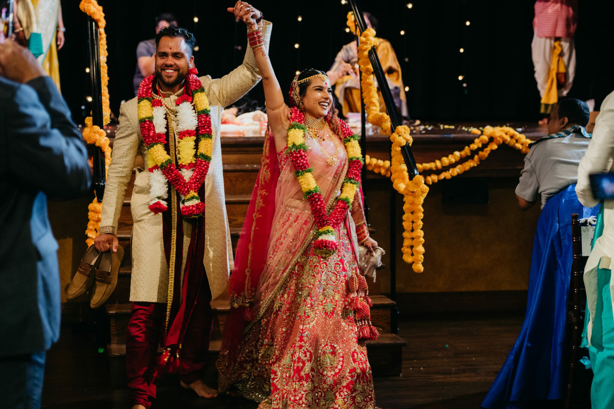 Aria & Joseph's Hindu infused Gem Theatre Detroit wedding was nothing short of amazing. From the colors, the details, their personalities and even the love surrounding them made the day magnificent.